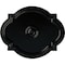 Ekena Millwork Waltz Ceiling Medallion (Fits Canopies up to 4 1/2"), 21 1/4"W x 17 3/8"H x 1"P, Black Pearl CM21WABPS - alternate 1